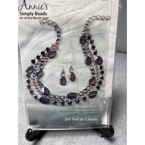 Annies Simply Beads Jet Set In Chain Jewelry Kit - Necklace & Earrings Set Mater - Picture 8 of 8